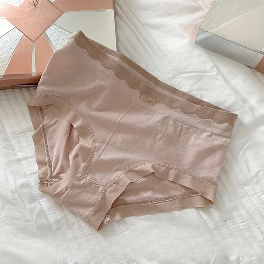 Womenโs Seamless Cotton Bikini Panty | Soft Stretchable Mid Waist Brief | Breathable Comfortable Daily Wear Innerwear for Women(PACK OF 4)