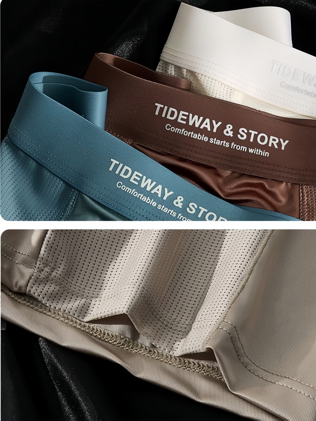 Tideway IceSilk Boxer Briefs β Ultra-Breathable Mesh Comfort, Cooling Stretch & Premium Fit (PACK OF 4)