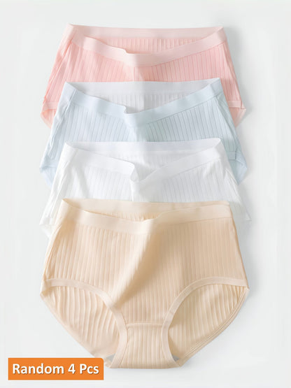 Premium Seamless Women’s Underwear | Soft Breathable Mid-Rise Stretch Panties for All-Day Comfort( pack of 4 )