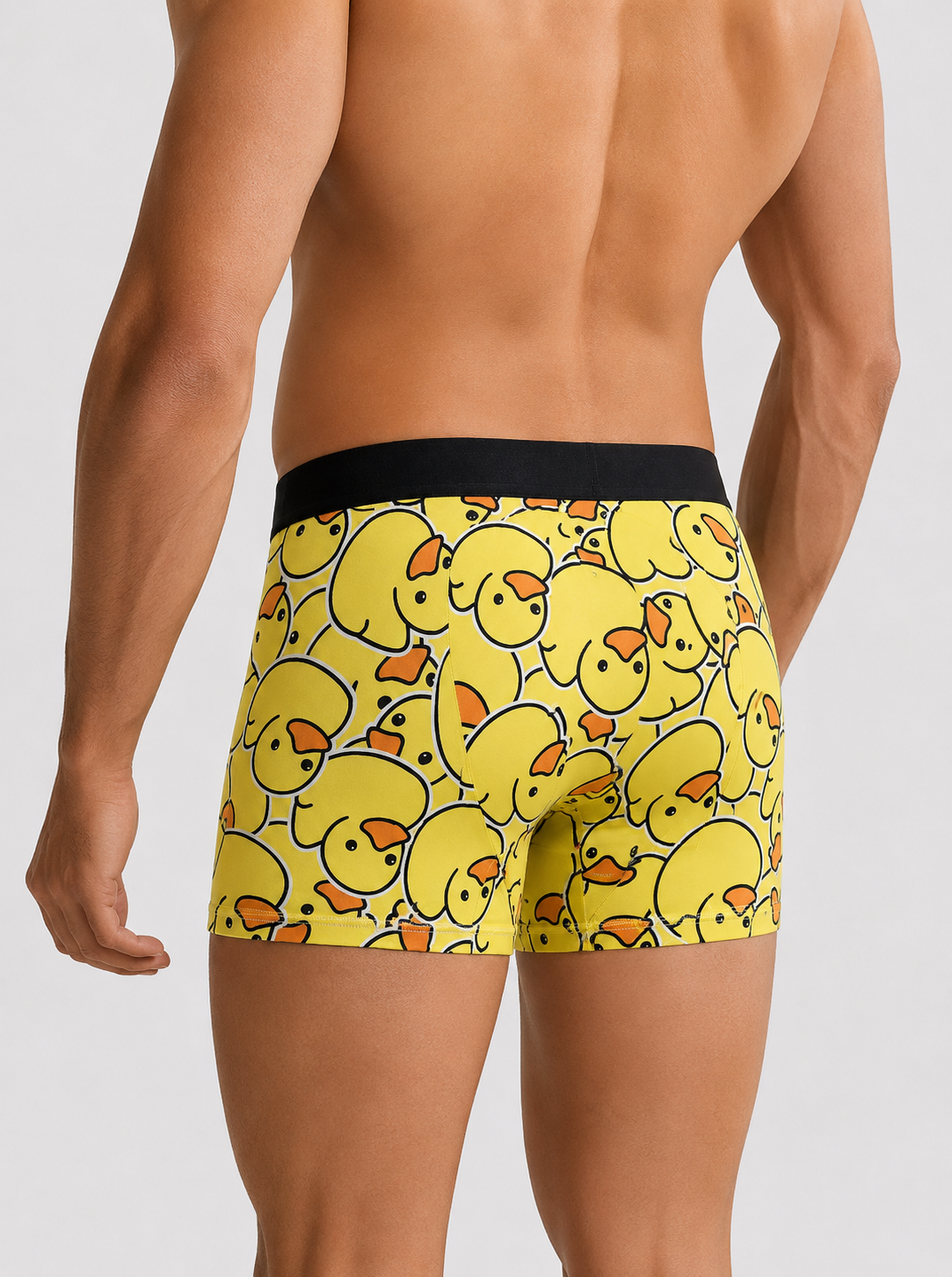 ZENVA Premium Men's Duck Print Boxer Briefs – Ultra Soft, Breathable & 4-Way Stretch (PACK OF 3)