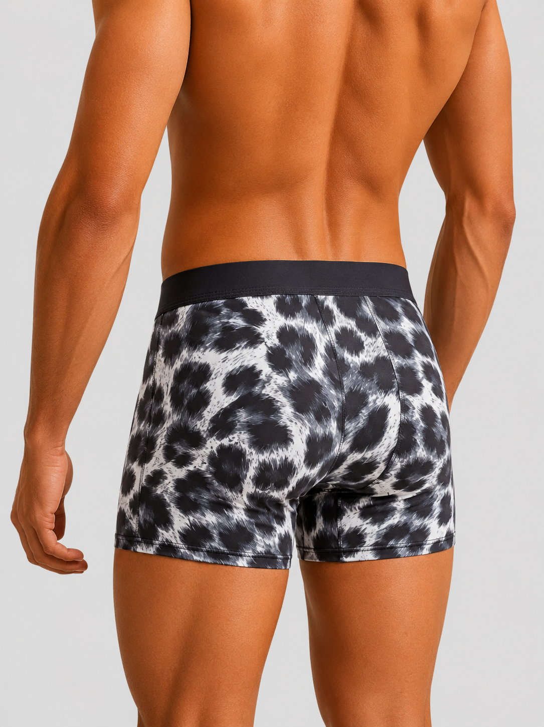 ZENVA Premium Men's Tie-Dye Boxer Briefs – Black & White | Ultra Soft, Breathable & 4-Way Stretch (PACK OF 3)