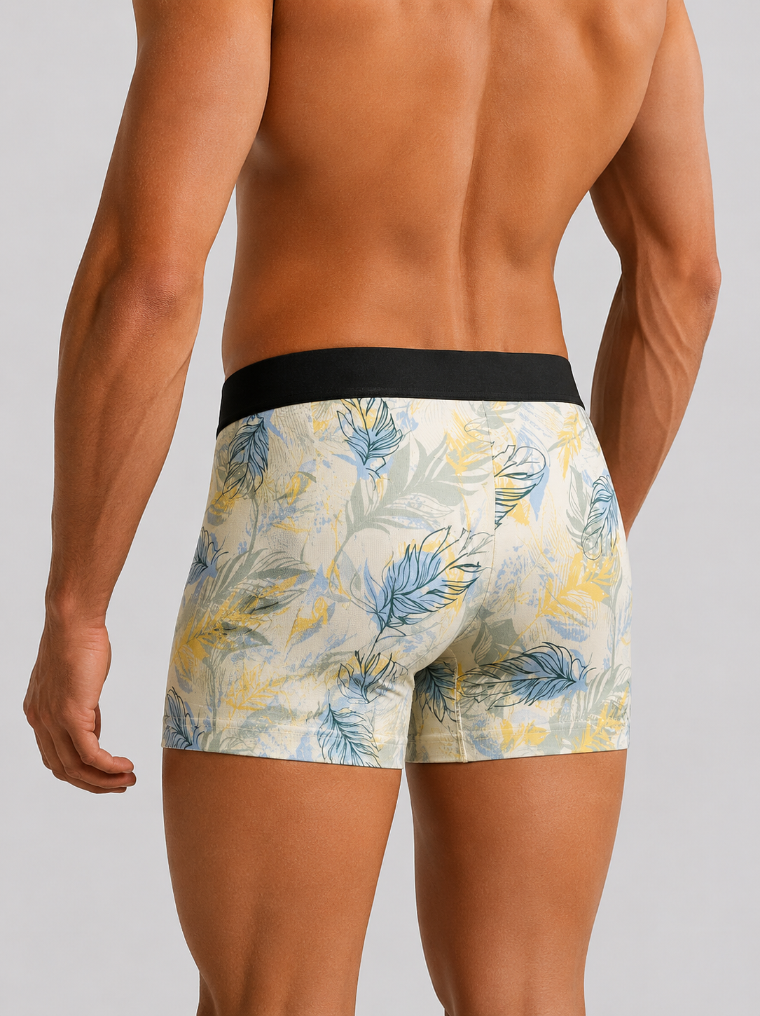 Men’s Floral Printed Boxer Briefs – Pack of 3 | Soft Stretch Trunks | Premium Everyday Underwear for Men