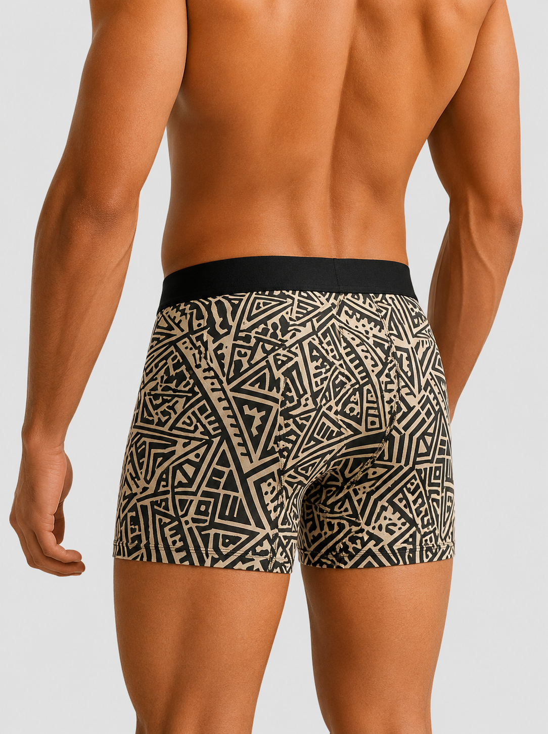 ZENVA Tribal Fusion Print Boxer Briefs for Men | Ultra-Soft Stretch | Premium Everyday Comfort (PACK OF 3)