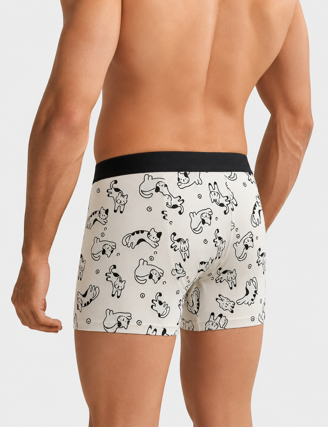 ZENVA Premium Men's Checkerboard Boxer Briefs – White & Black | Ultra Soft, Breathable & 4-Way Stretch (PACK OF 3)