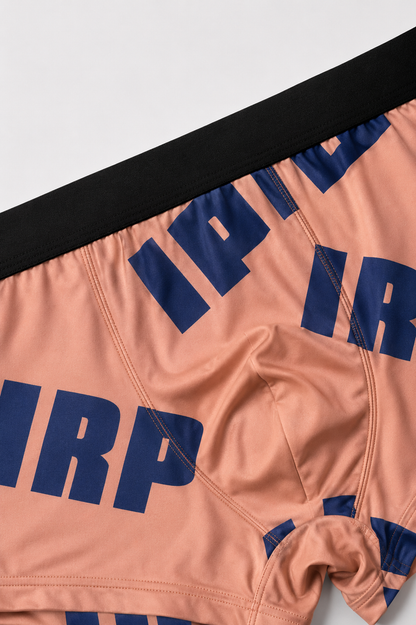 ZENVA Premium Men's Graphic Print Boxer Briefs – Peach Pink | Ultra Soft, Breathable & 4-Way Stretch (PACK OF 3)
