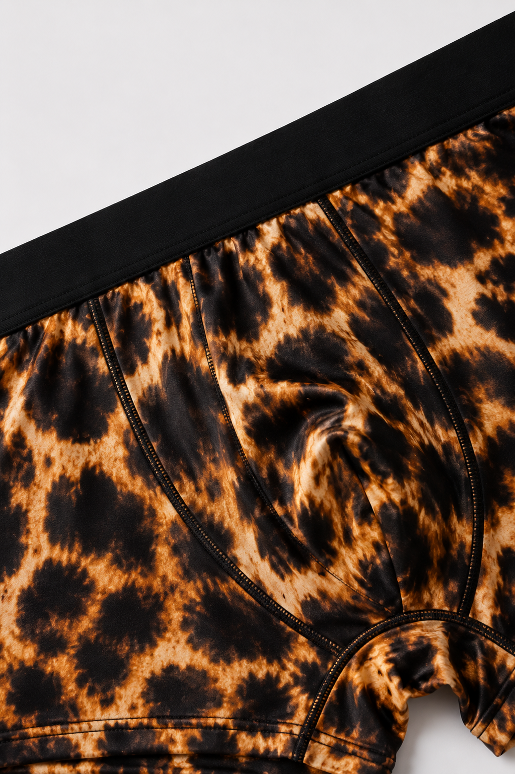 ZENVA Premium Men's Leopard Print Boxer Briefs – Brown & Black | Ultra Soft, Breathable & 4-Way Stretch (PACK OF 3)