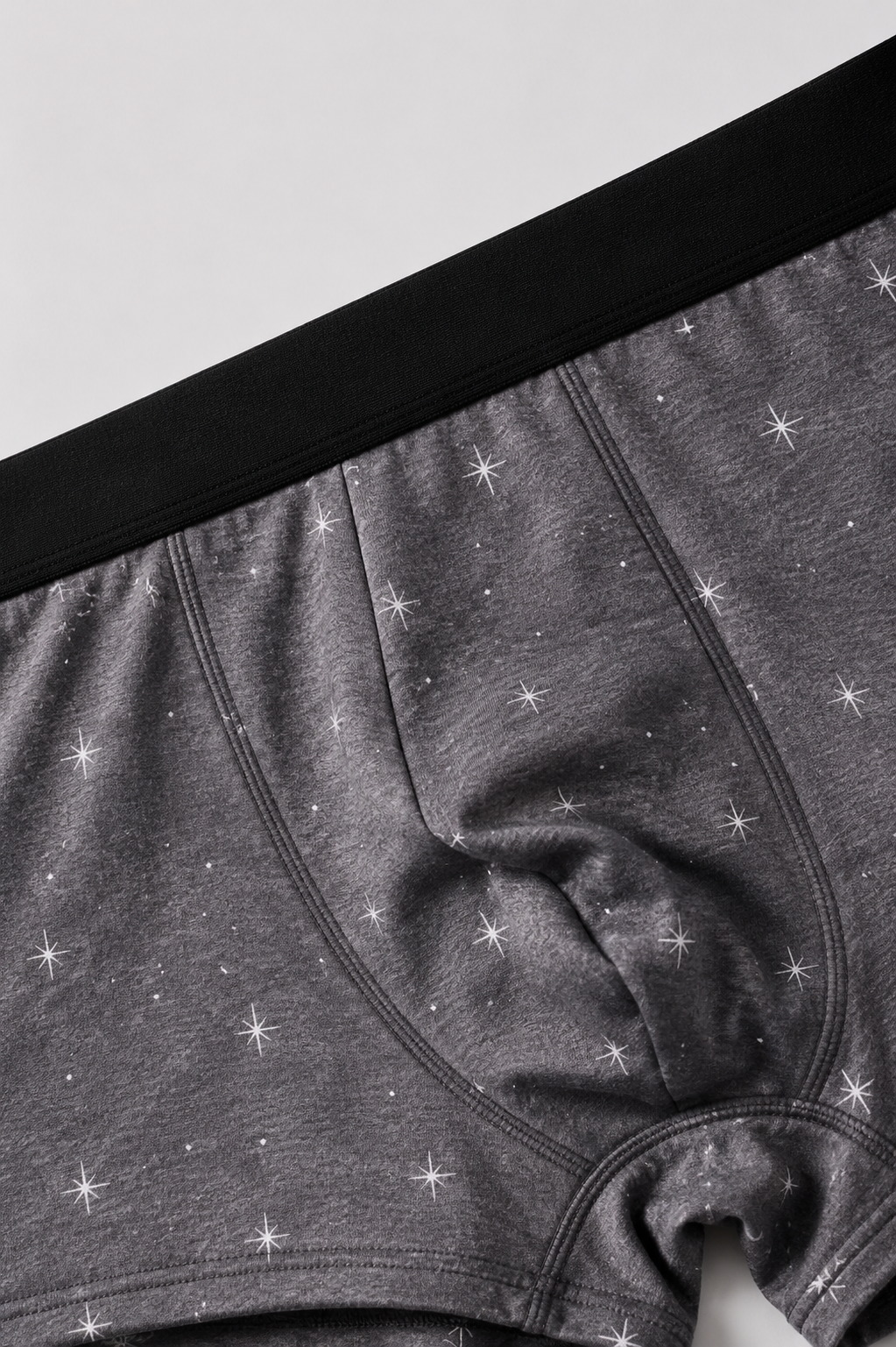 ZENVA Cosmic Charcoal Print Boxer Briefs for Men | Ultra-Soft Stretch | Premium Everyday Comfort (PACK OF 3)
