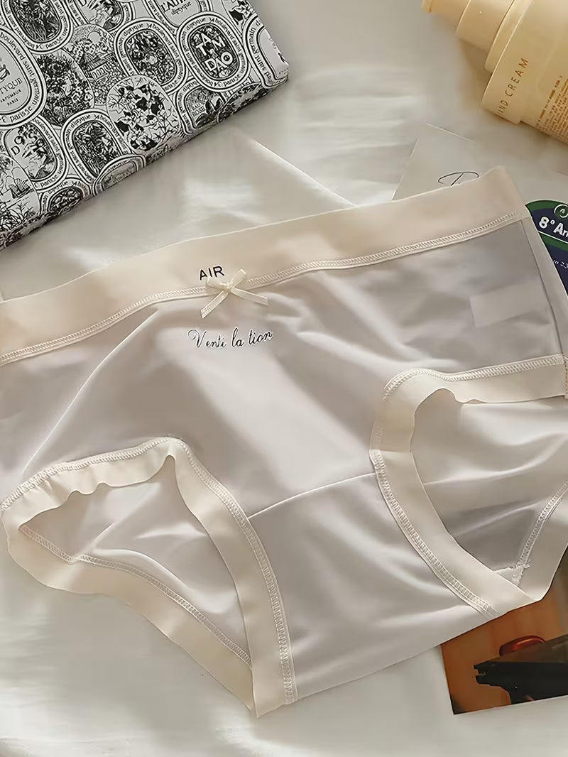 Women’s Air Ventilation Mid-Waist Panties – Pack of 5 | Soft Stretch Breathable Briefs | Everyday Comfort Underwear