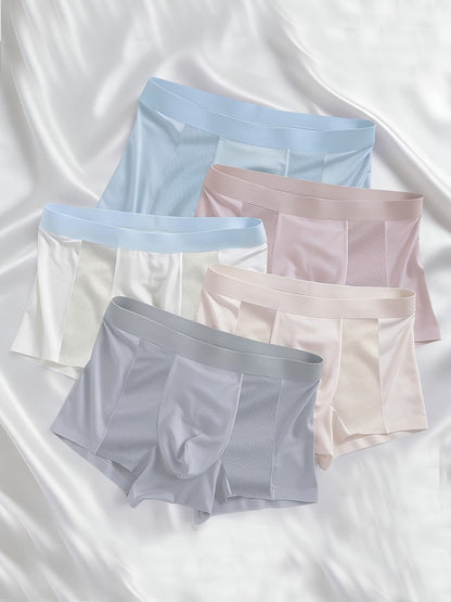 ZENVA™ Seamless Cooling Boxer Briefs – Ultra Soft Breathable Mesh (PACK OF 5)