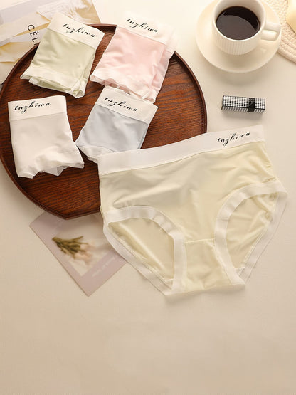 Ultra-Soft Women’s Seamless Panties | Breathable Stretch Mid-Waist Underwear for Everyday Comfort(PACK OF 5)