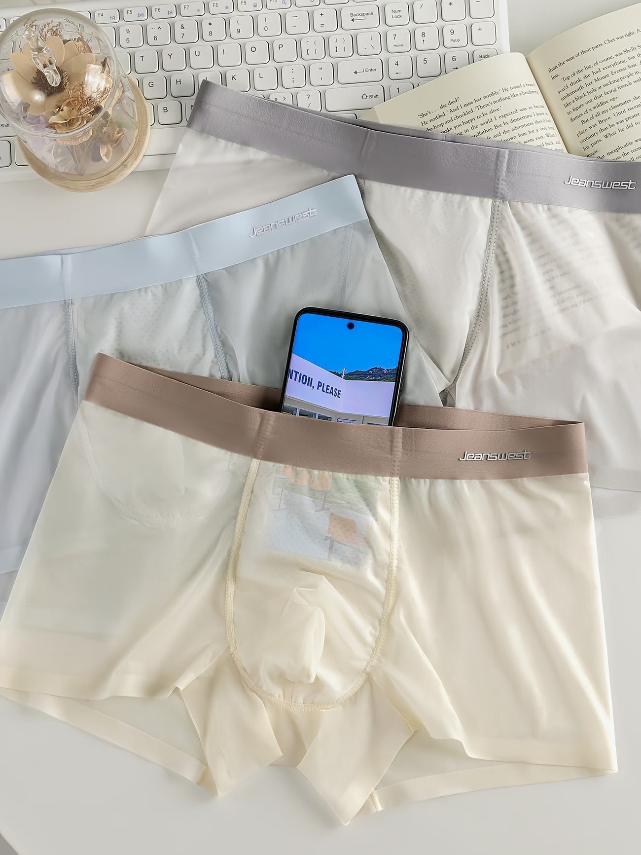AirSilk Ultra-Light Boxer Briefs – Sheer Soft Comfort, Breathable Cooling & Second-Skin Fit (PACK OF 4)