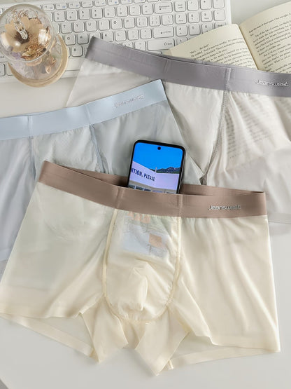 AirSilk Ultra-Light Boxer Briefs – Sheer Soft Comfort, Breathable Cooling & Second-Skin Fit (PACK OF 4)