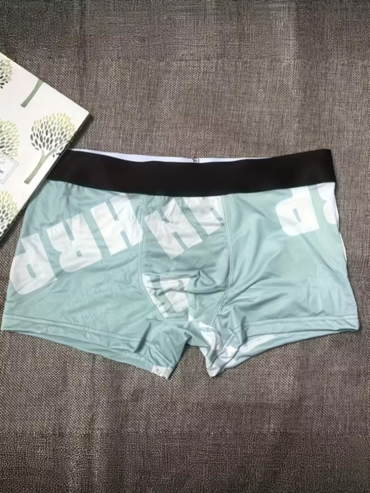 ZENVA Premium Men's Graphic Print Boxer Briefs – Mint Green | Ultra Soft, Breathable & 4-Way Stretch (PACK OF 3)