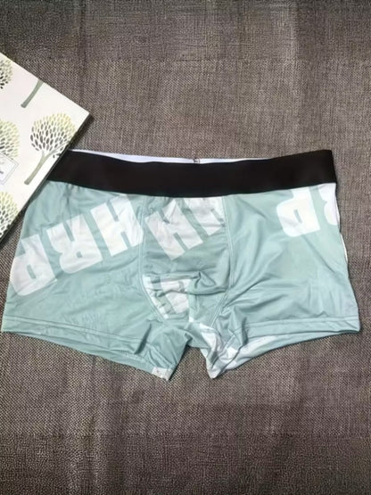 ZENVA Premium Men's Graphic Print Boxer Briefs – Mint Green | Ultra Soft, Breathable & 4-Way Stretch (PACK OF 3)