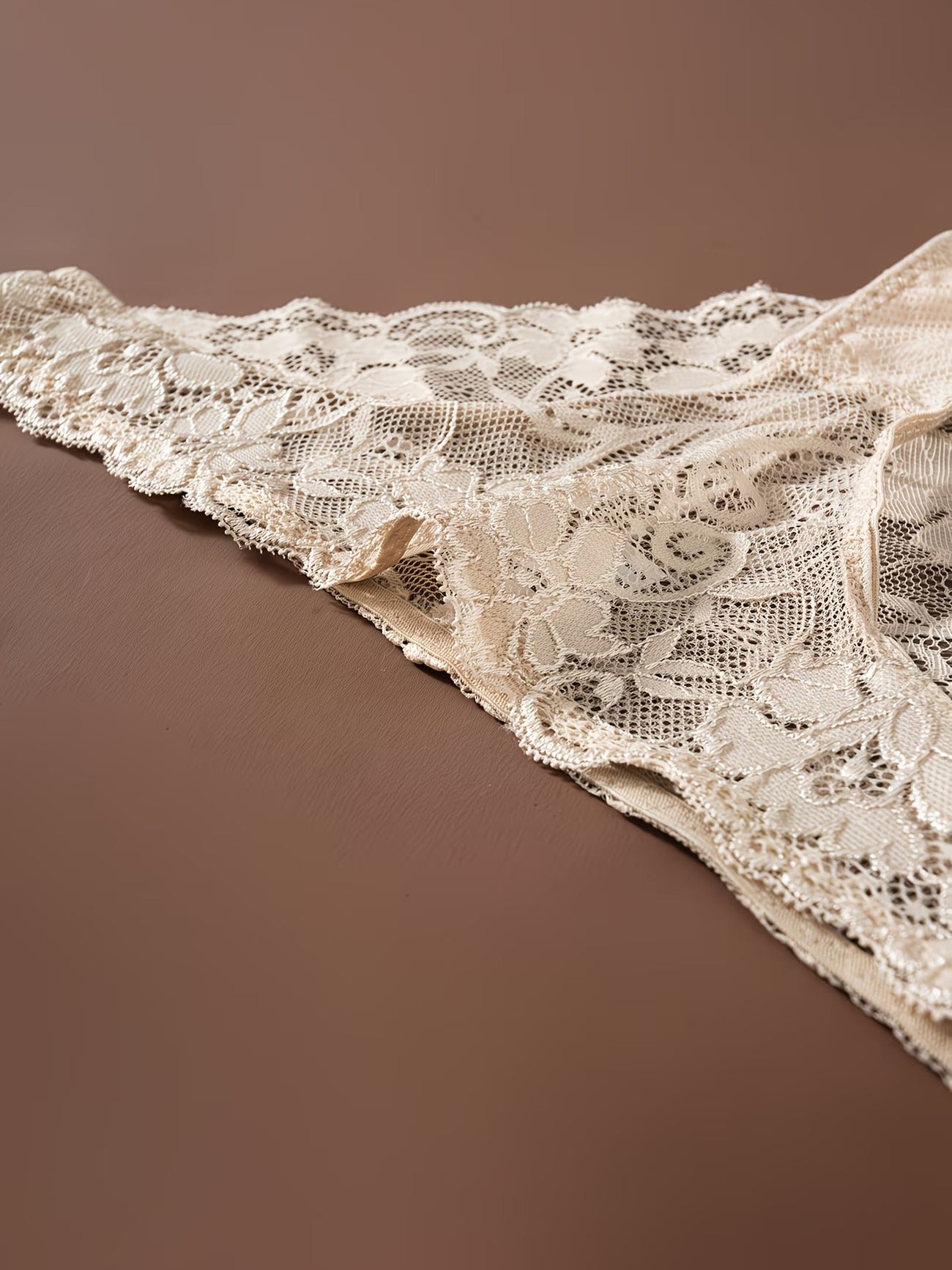 Luxury Floral Lace Bikini Panties – Ultra Soft Sheer Fit (Pack of 3)