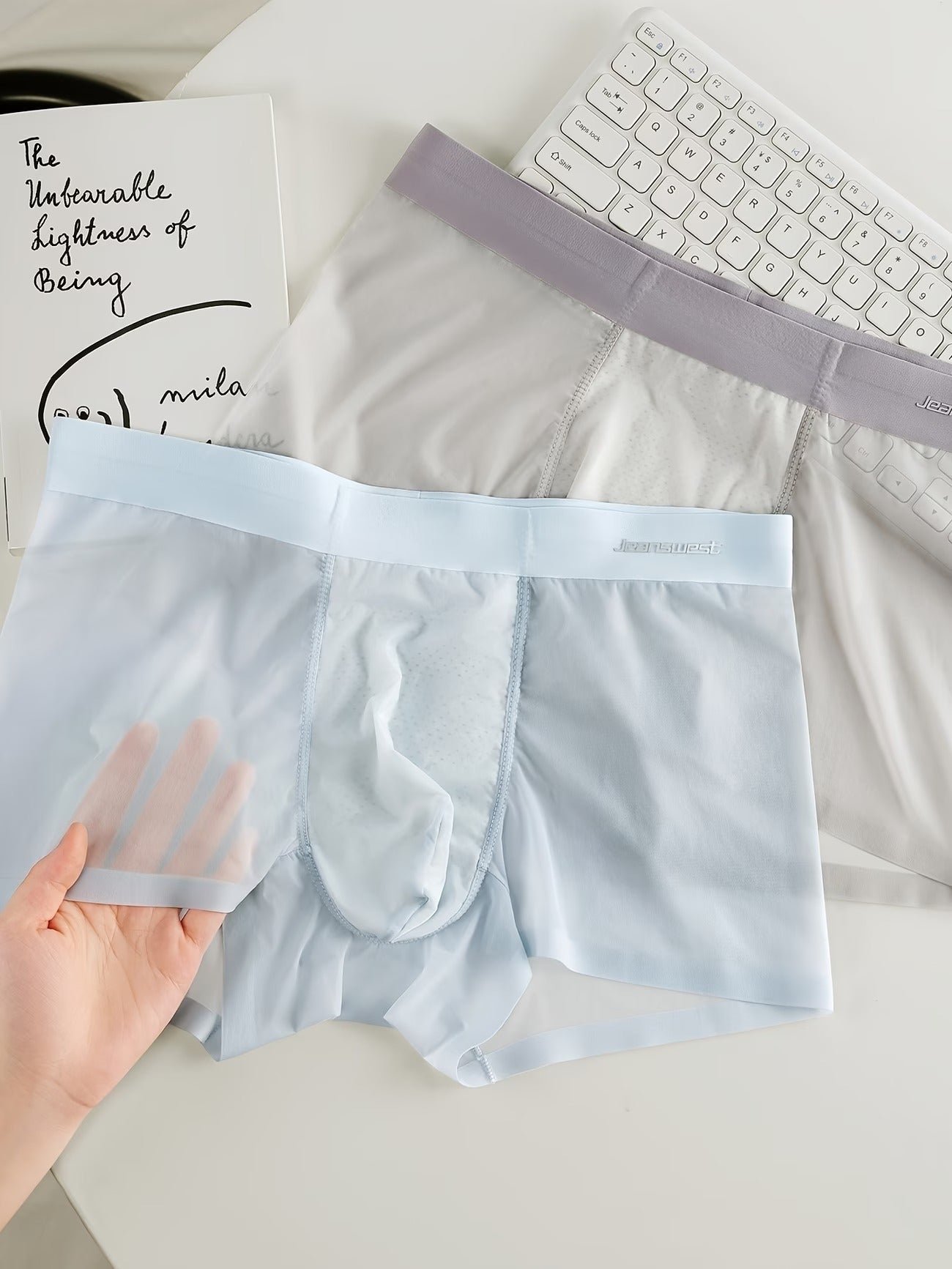 AirSilk Ultra-Light Boxer Briefs – Sheer Soft Comfort, Breathable Cooling & Second-Skin Fit (PACK OF 4)