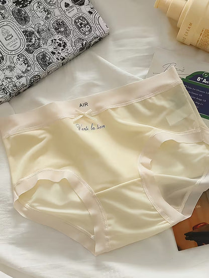 Women’s Air Ventilation Mid-Waist Panties – Pack of 5 | Soft Stretch Breathable Briefs | Everyday Comfort Underwear