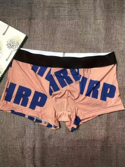 ZENVA Premium Men's Graphic Print Boxer Briefs – Peach Pink | Ultra Soft, Breathable & 4-Way Stretch (PACK OF 3)