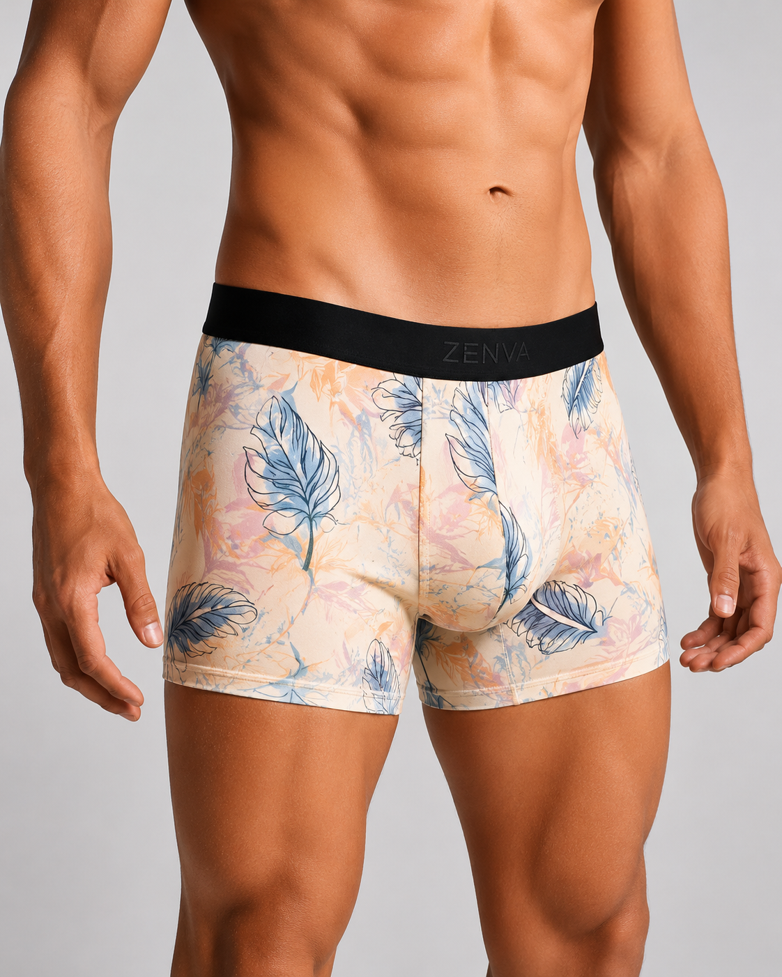 Men’s Floral Printed Boxer Briefs – Pack of 3 | Soft Stretch Trunks | Premium Everyday Underwear for Men