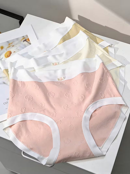 Women’s Cotton Stretch Mid-Waist Panties – Pack of 5 | Soft Printed Briefs | Full Coverage Everyday Underwear