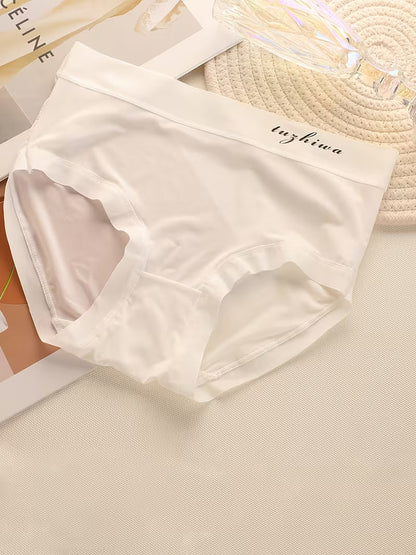 Women’s Mid-Waist Soft Stretch Panties – Pack of 5 | Breathable Everyday Briefs | Smooth Waistband Comfort Underwear