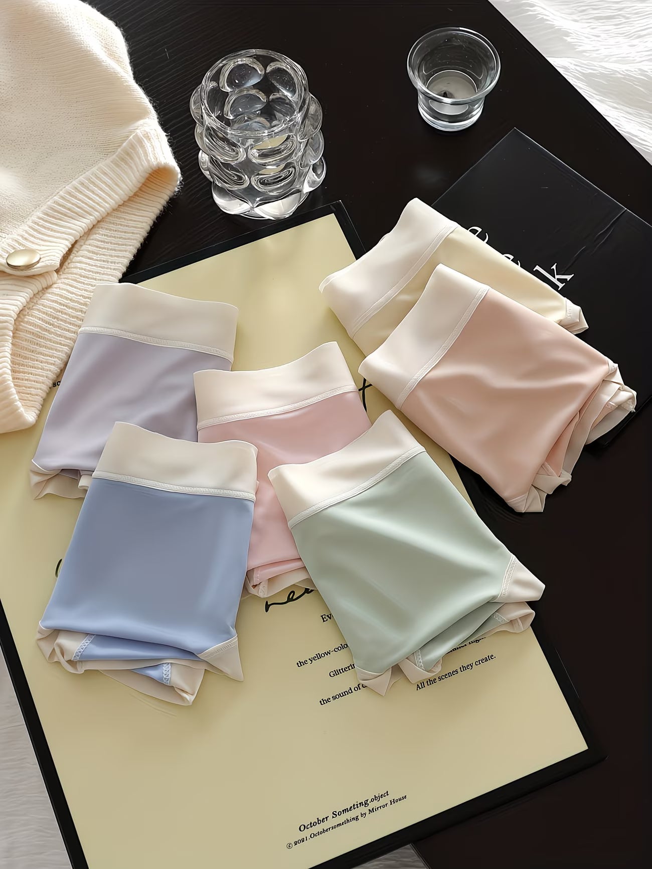 Women’s Pastel Soft-Stretch Mid-Waist Panties – Pack of 5