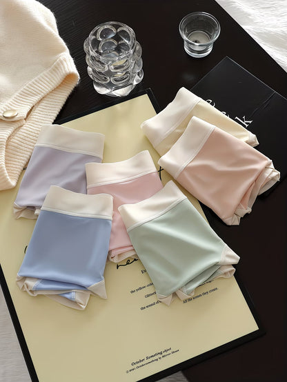 Women’s Pastel Soft-Stretch Mid-Waist Panties – Pack of 5