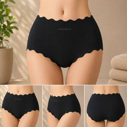 Premium Ribbed Seamless Panties for Women | UltraSoft Stretch Comfort | Invisible Everyday Innerwear (PACK OF 3)