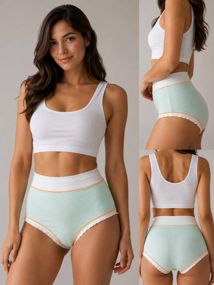 Premium Soft Stretch High-Waist Panties for Women – Breathable Lightweight Everyday Luxury Briefs (PACK OF 3)