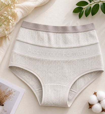 ZENVA Premium Ribbed Cotton Stretch Briefs for Women (PACK OF 3)