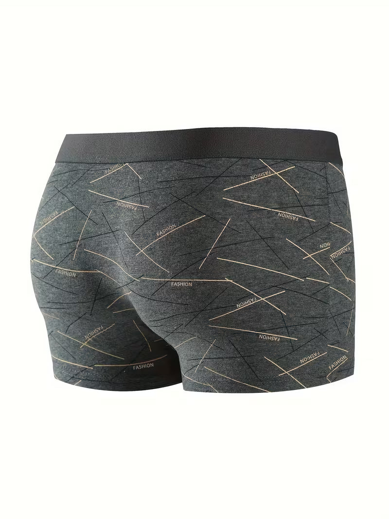 Men's Boxer Briefs Youth Flat Front Shorts Loose Fit Comfortable Pants (pack of 3)