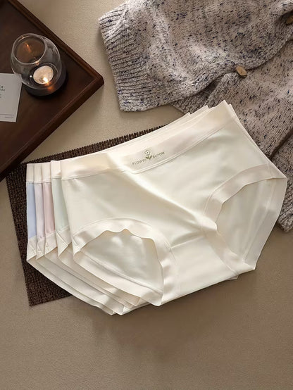 Women’s Soft Stretch Mid-Waist Panties – Pack of 5 | Pastel Comfort Briefs | Smooth Waistband Everyday Underwear