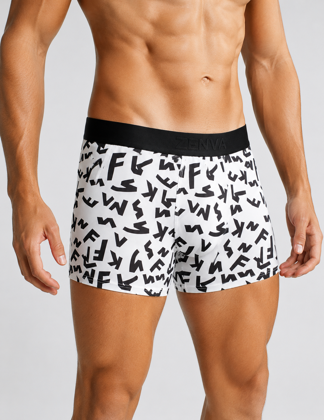 Men’s Abstract Print Boxer Briefs – Pack of 3 | Soft Stretch Trunks | Premium Everyday Underwear for Men