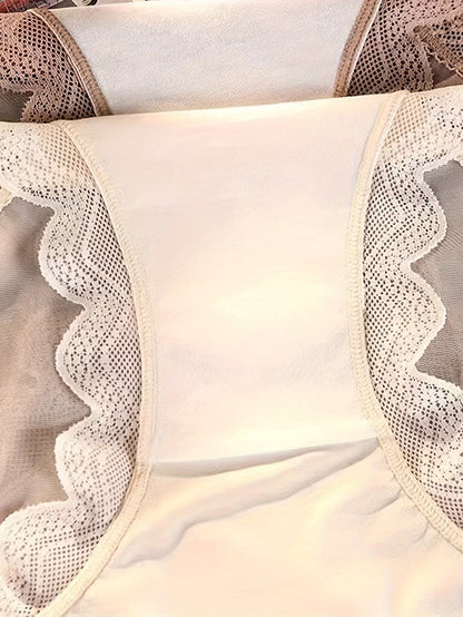 Sheer Lace Comfort Panties – Ultra Soft Breathable Elegance | Premium (4PCS Set)Product