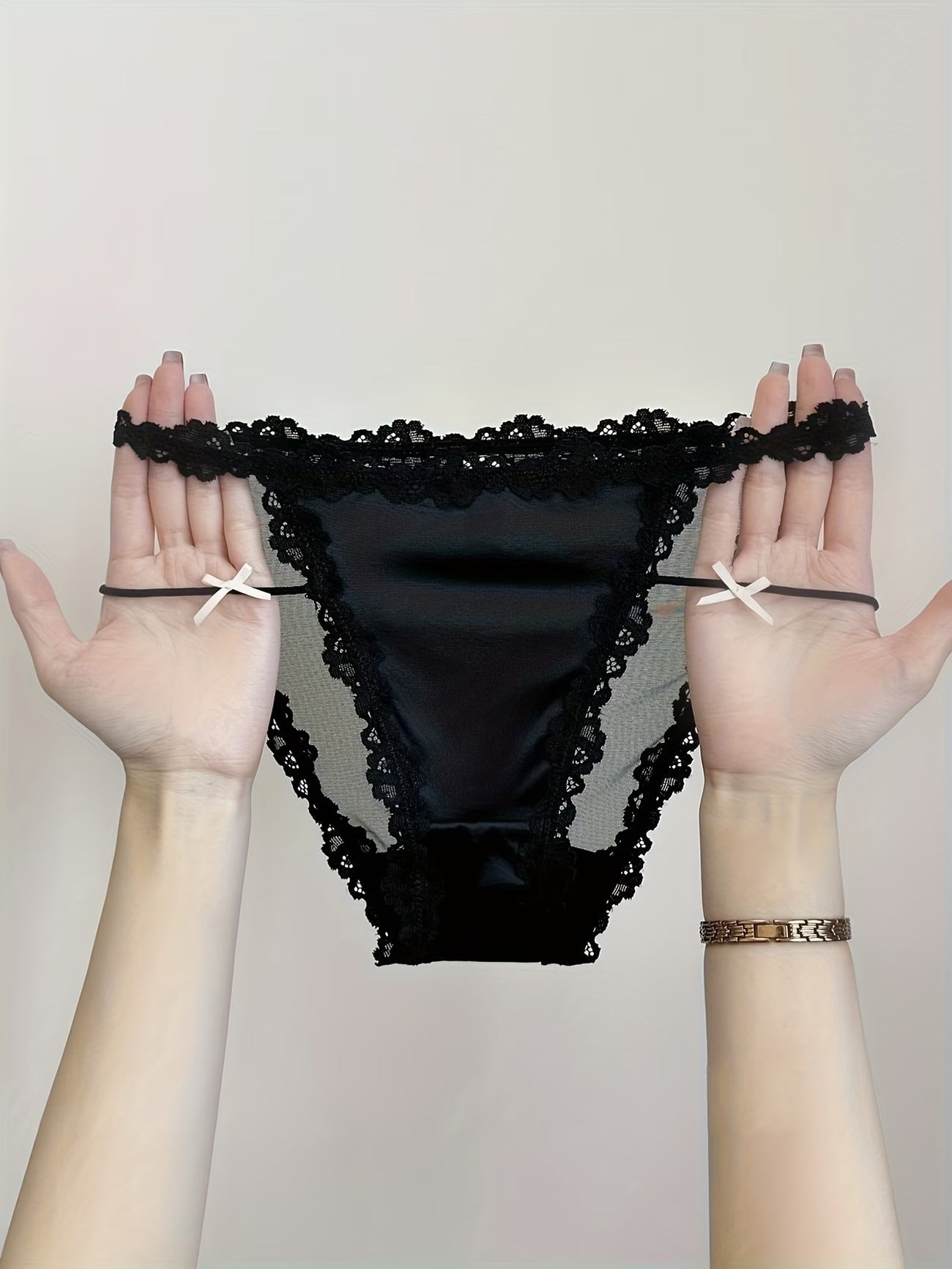 Luxe Lace Satin Panties – Ultra Soft Elegant Comfort | Premium (4PCS Pack)