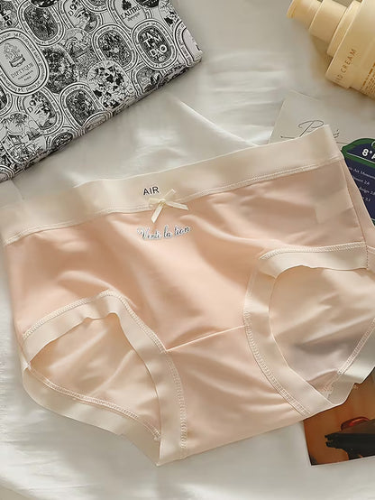 Women’s Air Ventilation Mid-Waist Panties – Pack of 5 | Soft Stretch Breathable Briefs | Everyday Comfort Underwear