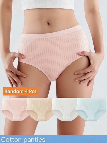 Premium Seamless Women’s Underwear | Soft Breathable Mid-Rise Stretch Panties for All-Day Comfort( pack of 4 )