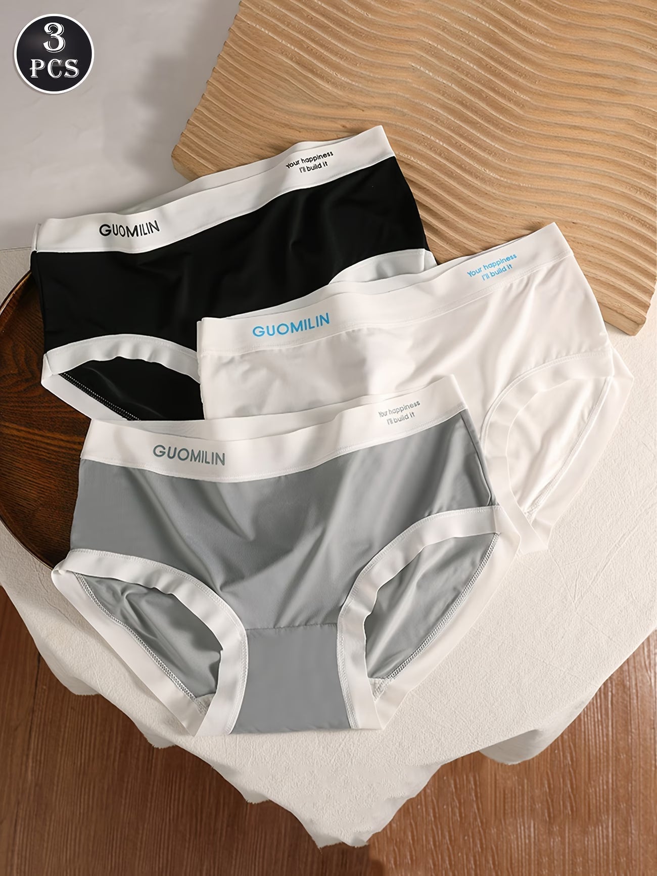 Luxury Seamless Women’s Underwear | Soft Breathable Stretch Mid-Waist Panties for Daily Comfort(PACK OF 3)