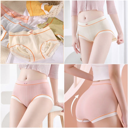 Women’s Seamless Soft Cotton Panties | Breathable Mid-Waist Stretch Underwear for Daily Comfort( pack of 3 )