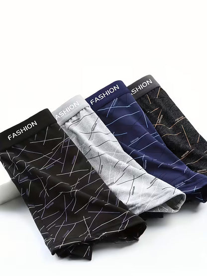 Men's Boxer Briefs Youth Flat Front Shorts Loose Fit Comfortable Pants (pack of 3)