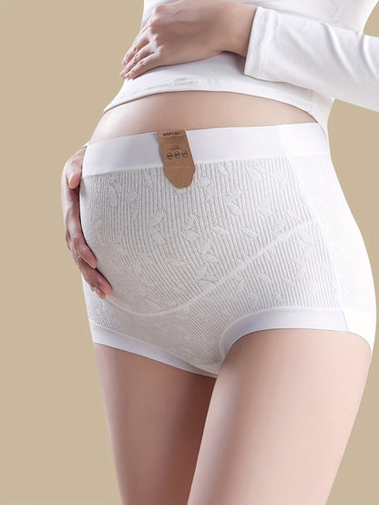 Pregnant Women’s Seamless Maternity Panty | Soft Stretchable High Waist Brief | Comfortable Breathable Pregnancy Innerwear(PACK OF 3)