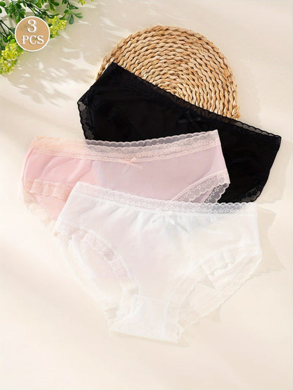 Luxury Women’s Seamless Underwear | Ultra-Soft Breathable Stretch Mid-Waist Panties for Daily Comfort( PACK OF 3 )