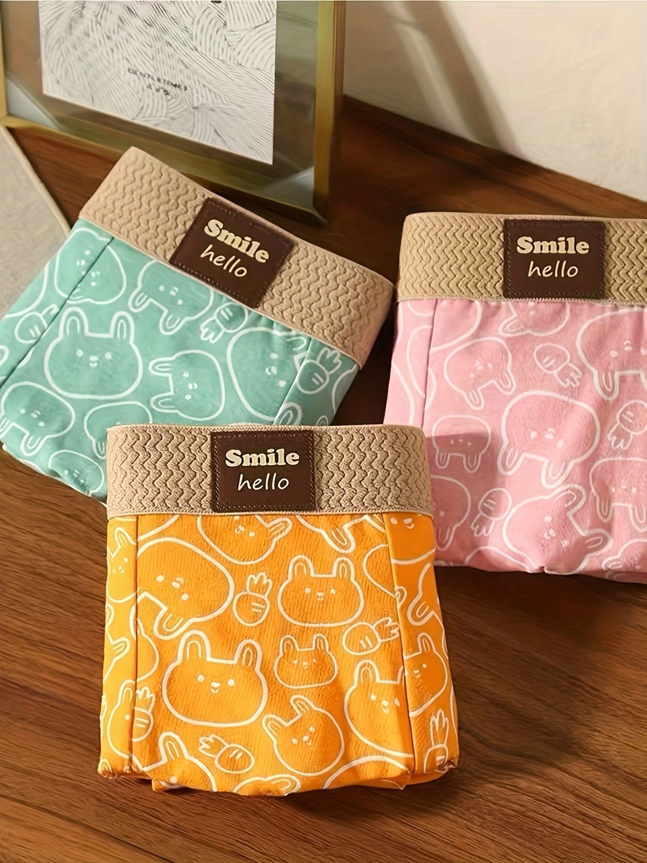 Playful Comfort Boxer Briefs – Ultra Soft Stretch | Cute Cartoon Prints (3PCS Pack)