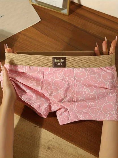 Playful Comfort Boxer Briefs – Ultra Soft Stretch | Cute Cartoon Prints (3PCS Pack)