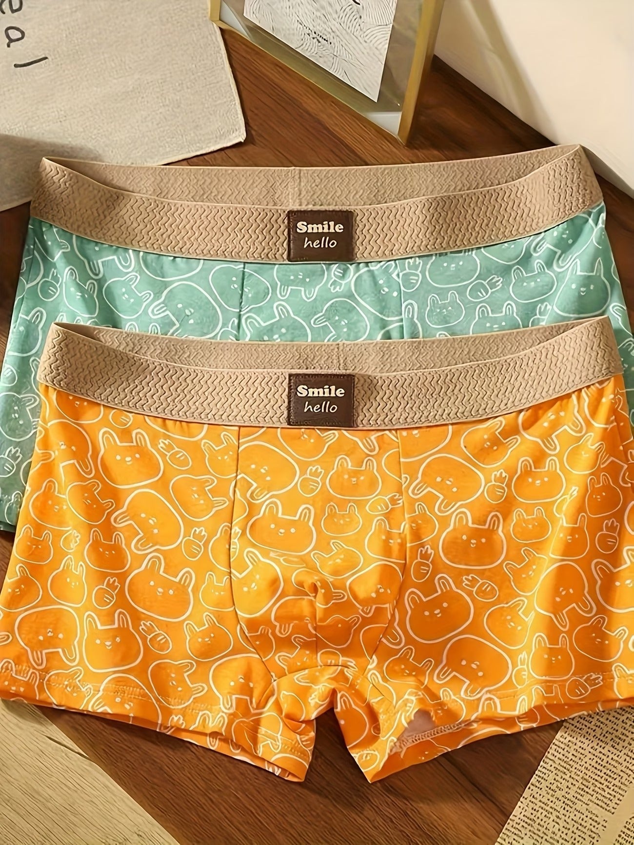 Playful Comfort Boxer Briefs – Ultra Soft Stretch | Cute Cartoon Prints (3PCS Pack)