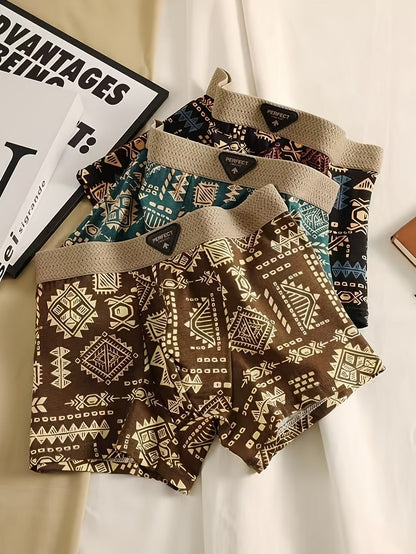 Tribal Edge Boxer Briefs – Ultra Soft Stretch | Premium Printed (3PCS Pack)